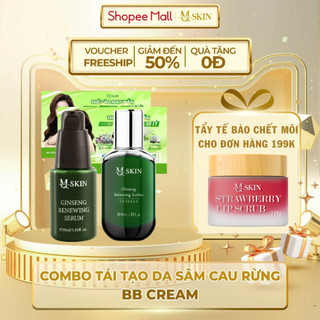 Combo Sâm Cau Rừng - BB Cream Hỗ Trợ Nhanh Bong MQ SKIN