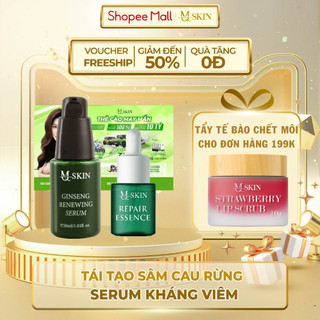  Combo Sâm Cau Rừng MQ SKIN - Sữa rửa mặt, Serum tái tạo và Serum phục hồi