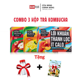 Combo 3 hộp Trà Kombucha Đủ Vị BanPlus