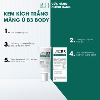 Kem Body B3 Herrin 50ml Hỗ Trợ Dưỡng Trắng Da, Bảo Vệ Da Trước Tác Hại Của Ánh Nắng Mặt Trời, Tia UV