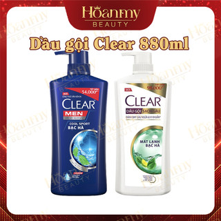 Dầu gội clear men, clear bạc hà 880ml