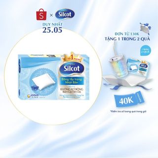 Bông trang điểm (bông tẩy trang) Silcot 82 miếng/hộp