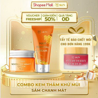 Combo Sâm Chanh Mật MQ Skin - Khử Mùi Giảm Thâm Nách - Whitening Armpit Cream