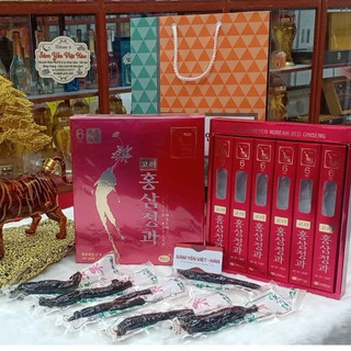 Hồng sâm nguyên củ tẩm mật ong Hàn Quốc, hồng sâm, mật ong, hàn quốc, hộp 6 củ