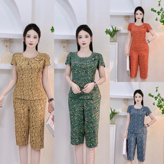 ẢNH THẬT - BỘ LANH NGỐ TRẺ , BỘ HOA LANH BỘ MẶC NHÀ , bộ đồ nữ lanh mịn mát