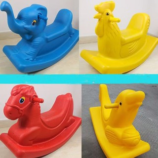 Ngựa bập bênh đồ chơi bằng nhựa chống bập bênh dành cho trẻ mẫu giáo-hỏa tốc