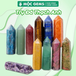 Trụ đá thanh tẩy mộc gems, giúp hỗ trợ reiki, thiền định, thanh tẩy năng lượng