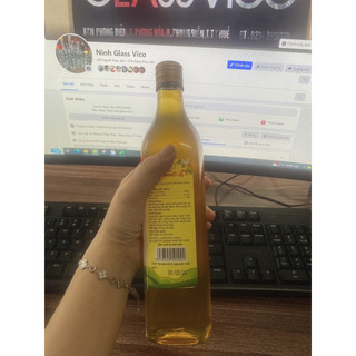 chai thủy tinh vuông 500ml