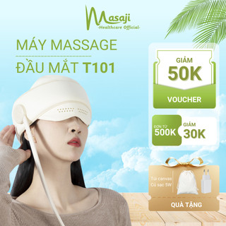 Máy massage đầu và mắt massage túi khí chườm ấm hồng ngoại 3 cấp độ giúp thư giãn, giảm đau nhức mỏi
