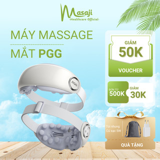 Máy massage mắt hơi nước thông minh PGG, massage rung và chườm ấm giúp dưỡng ẩm, thư giãn mắt chính hãng Masaji