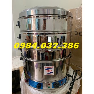 Nồi hấp bánh FLan chạy điện 52CM 3 tầng hấp