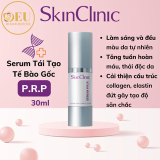 Tinh chất serum p.r.p skinclinic tế bào gốc trẻ hoá da 30ml dưỡng trắng, tăng sinh collagen, căng bóng da, mờ thâm nám