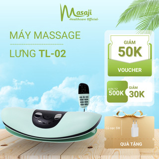 Máy massage lưng, massage rung, chườm ấm hồng ngoại trị liệu giúp loại bỏ, thư giãn vùng lưng chính hãng Masaji