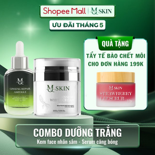 Combo Dưỡng Da Sau Peel Kem Face Nhân Sâm - Serum Căng Bóng MQ SKIN