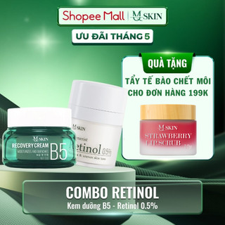 Combo Kem Tái Tạo Da Retinol Và Kem Dưỡng Cấp Ẩm B5 MQ SKIN