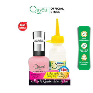  Sơn Siêu Dưỡng Phẳng Móng Mỹ Phẩm Quyên QDD302 Dưỡng Móng Bóng Đẹp 16ml - TẶNG NƯỚC RỬA MÓNG TAY 
