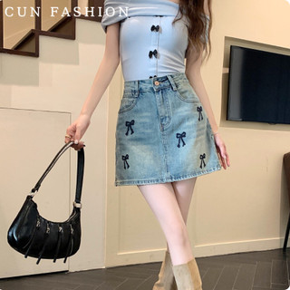 Chân váy jean bò nữ chữ a .Quần giả váy đắp chéo fom chữ a cạp cao phong cách