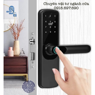 Bộ khoá điện tử cửa gỗ thông phòng - vân tay - thẻ từ T2