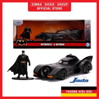 Đồ chơi xe mô hình jada toys dc comics batman 1989 batmobile & batman figure 1:32 diecast toys 31704 - simba toys