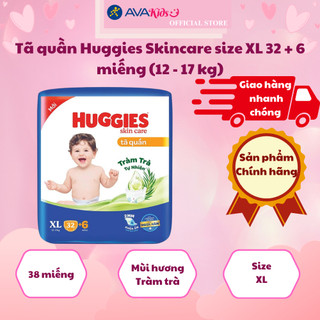 Tã quần Huggies Skincare size XL 32 + 6 miếng