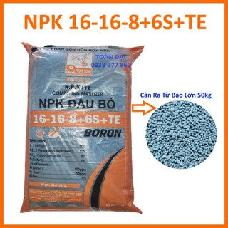 (1kg) Phân Bón NPK 16-16-8, giúp cây phát triển mạnh, xanh cây, mập thân, bung đọt