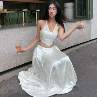 Chân váy bí chất lụa INTO.EIGHT thiết kế (BLISS SKIRT)