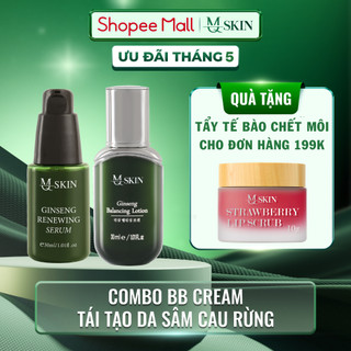 Combo Sâm Cau Rừng - BB Cream Hỗ Trợ Nhanh Bong MQ SKIN