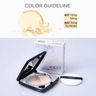Phấn Phủ Dạng Nén Vacci Cao cấp siêu mịn Chống nắng (Lỗi chốt)