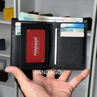 Ví nam da bò nguyên tấm saffiano pandago wingflip 02 dáng đứng cao cấp thời trang sang trọng