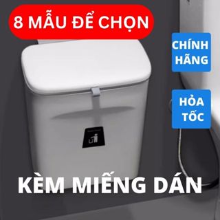 Thùng rác cài tủ bếp, dán tường nhà vệ sinh phòng tắm kèm miếng dán thương hiệu TOBIN