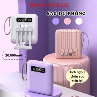 Sạc Dự Phòng Mini Bikoxi Dung Lượng 20000mAh Có Màn Led Hiển Thị