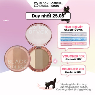 Phấn Tạo Khối & Bắt Sáng Black Rouge Up & Down Triple Contouring 57.5g