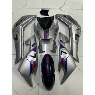 Bộ nhựa 8 món kèm tem số 7 candy 3 lớp xịn dán xe điện Xmen ( tặng kèm 4 ốc gắn mặt nạ nhỏ)