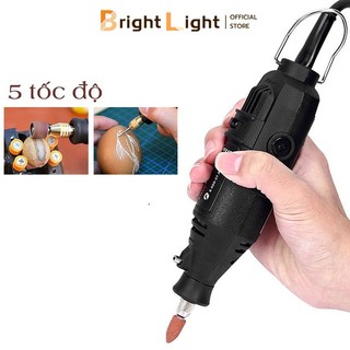 Máy khoan điện mini, máy mài khuôn, máy khoan, cắt, mài mini đa năng, bộ mũi khoan mài