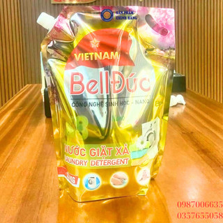 Hương nước mộc lan Nước giặt xả BellĐức 3.8L công nghệ sinh học không hóa chất không độc hại - NANO