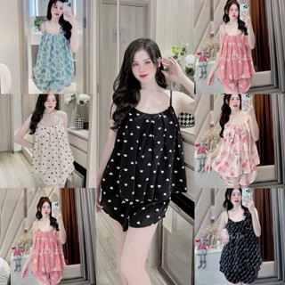 ĐỒ BỘ LỤA HAI DÂY GẤP LY NHÚN XẾP LY XỊN ĐẸP LỤA MANGO MẶC NHÀ MÁT MẺ