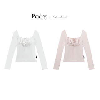 Áo kiểu nữ tay dài cotton lụa mỏng pradies - charming