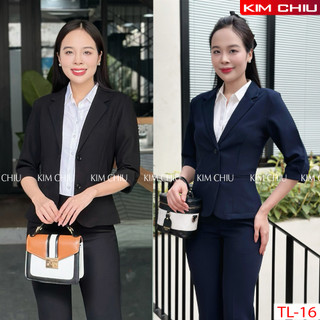 Áo Vest Nữ Công Sở Cao Cấp Kim Chiu Tay Lỡ Vải Tuyết Mưa Form Đẹp Từng Đường Kim Mũi Chỉ, HÀNG CHẤT LƯỢNG CAO VTL-16