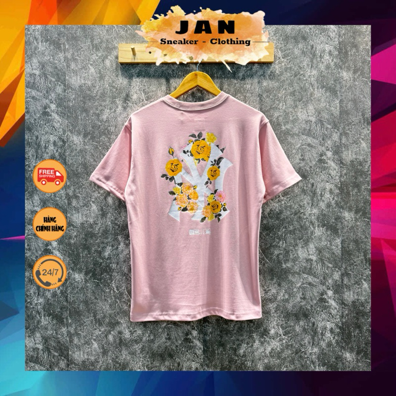 (Auth) Áo Thun NEW ERA NY Bông Hồng | Jan Shop |