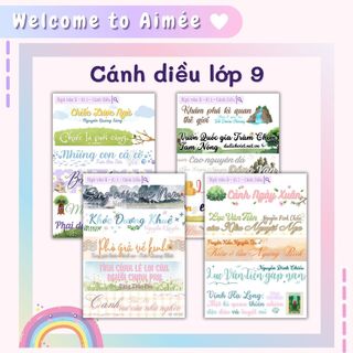 NEW 2024 - Sticker ngữ văn 9, tiêu đề văn học 9 - Cánh diều | AIMÉE