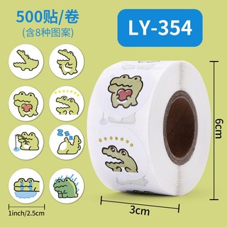 Sticker cuộn 100 -500 tem trang trí sản phẩm quà tặng