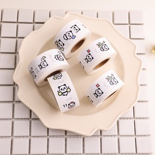 Sticker cuộn 100 -500 tem trang trí sản phẩm quà tặng