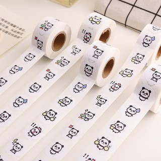 Sticker cuộn 100 -500 tem trang trí sản phẩm quà tặng