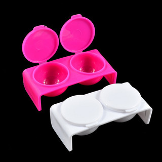 Hộp 2 ngăn 2 ô đựng nước luu huỳnh và nước rửa cọ tiện lợi