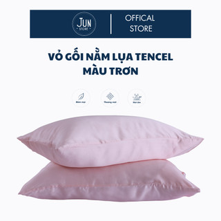 Bộ 5 món ga, áo gối kèm mền Tencel 80s Jun Store mềm mịn, mát lạnh màu Hồng phấn (nhiều kích thước)