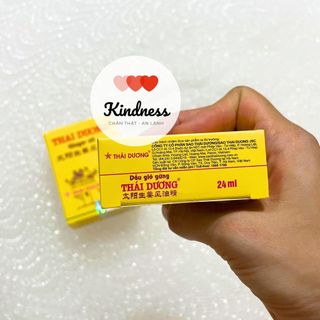 DẦU GIÓ GỪNG THÁI DƯƠNG 24ml (100% CHÍNH HÃNG SAO THÁI DƯƠNG)