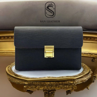 Ví cầm tay Clutch nam thương hiệu San Leather da bò nhập khẩu S2125