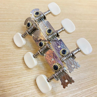 Khoá đàn Guitar Classic viền bạc