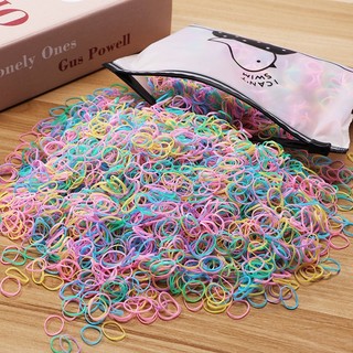 Set 1000 chun buộc tóc loại nhỏ nhiều màu dễ thương