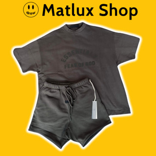   BEST QUALITY  Áo và quần Fear Of God FOG Essentials Heavy Ink vải nặng 380gsm cao cấp Set đồ FOG Essentials 